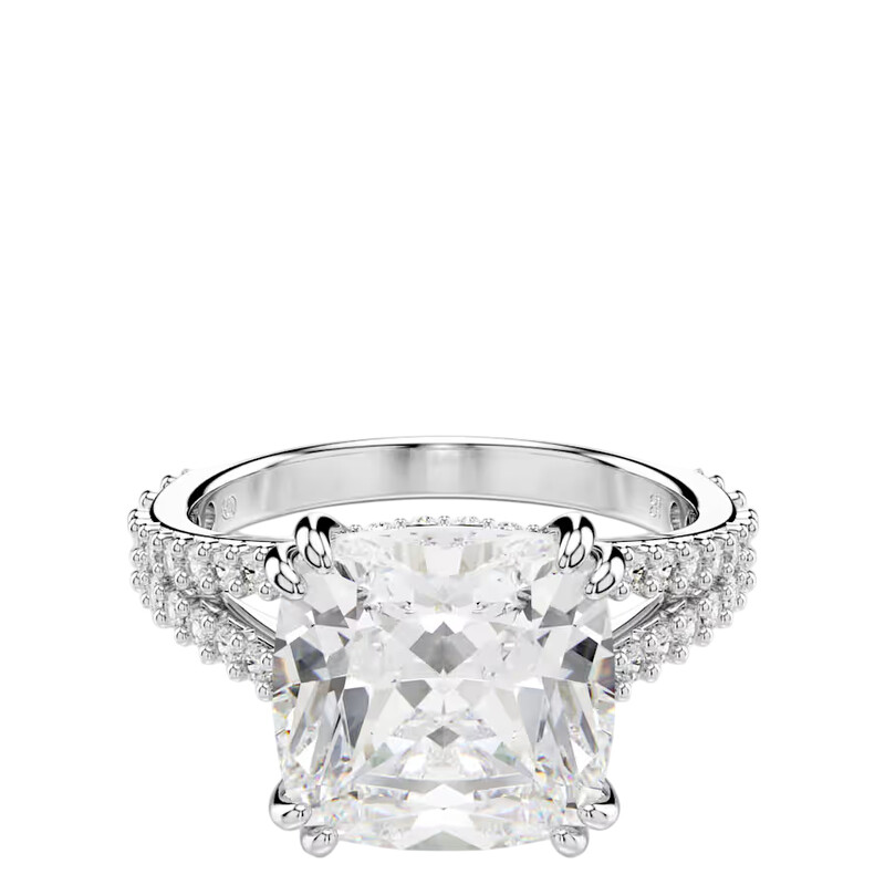 Swarovski Stilla Square Cut Crystal Ring, Size 55 (US 6.75