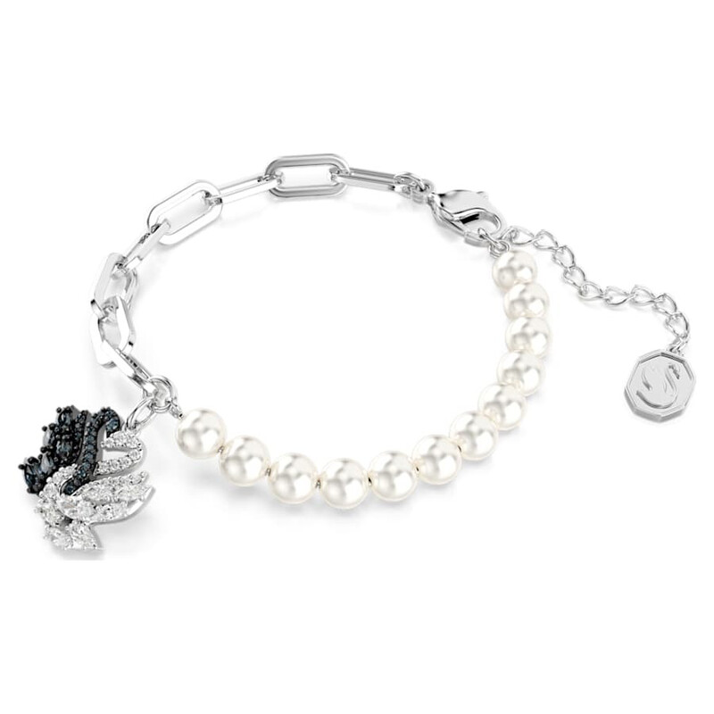 Swarovski スワン パール チェーン ブレスレット Swarovski Swan Crystal Pearl Bracelet 5705720 9009657057208