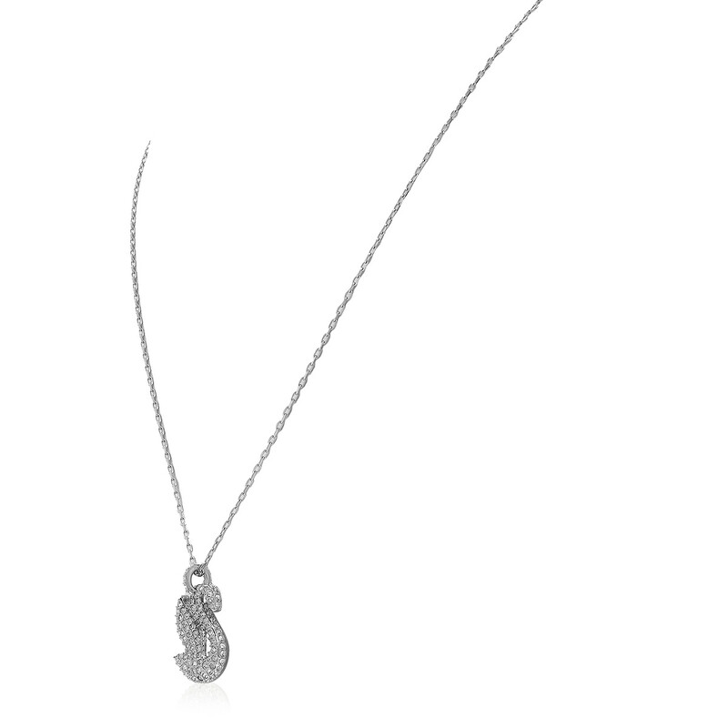 Swarovski Swan Pendant Necklace in White 5647872 9009656478721