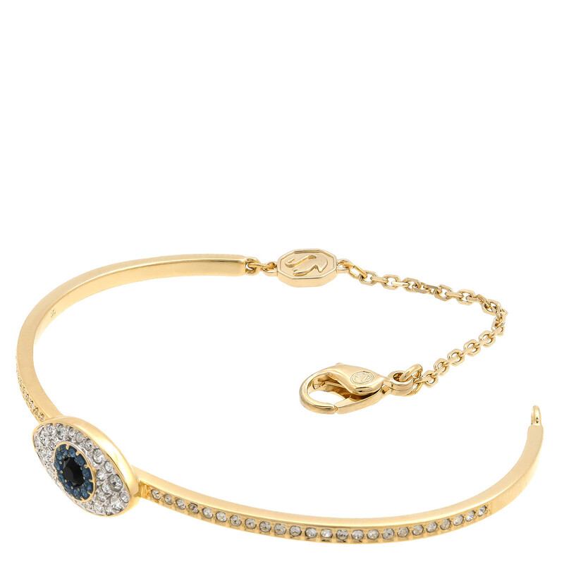 Swarovski Symbolica Soft Bangle Gold Shiny Blue 5696467