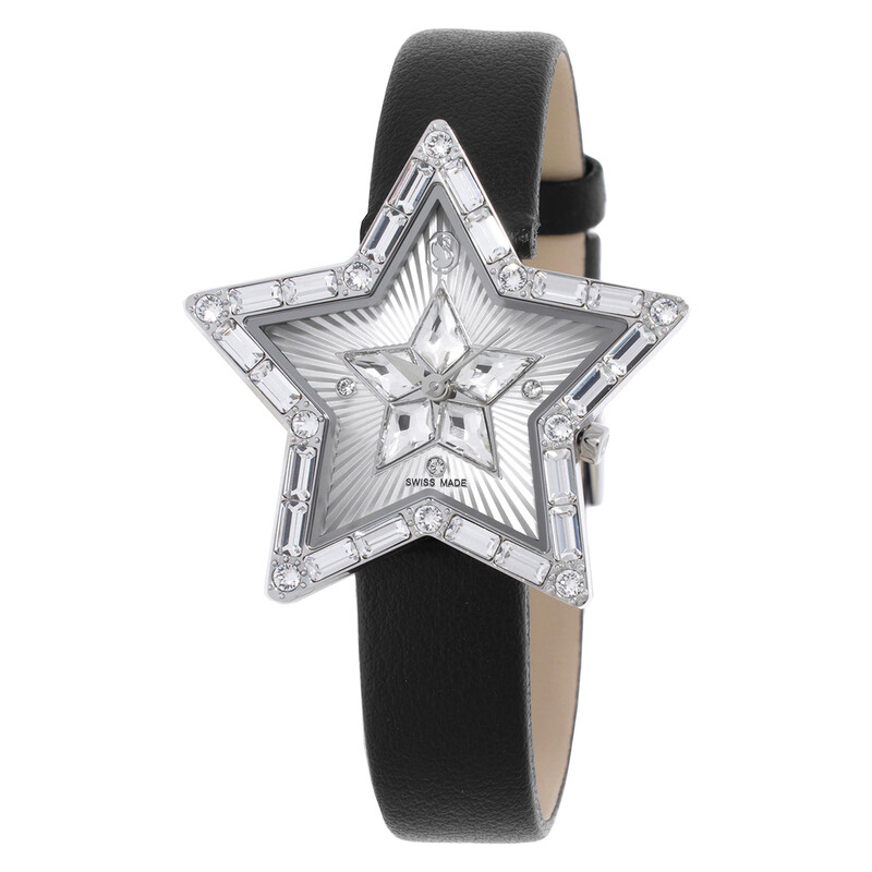 Swarovski Symbolica Star Quartz Crystal Silver Dial Ladies Watch