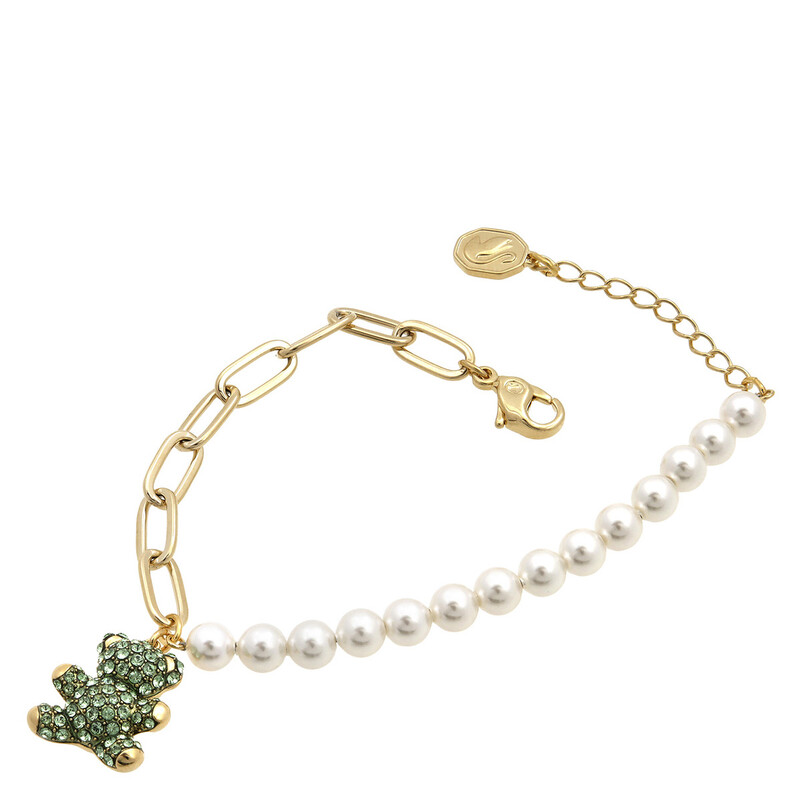 Swarovski Teddy Bear Motif Gold-Tone Bracelet 5669167 191453220203