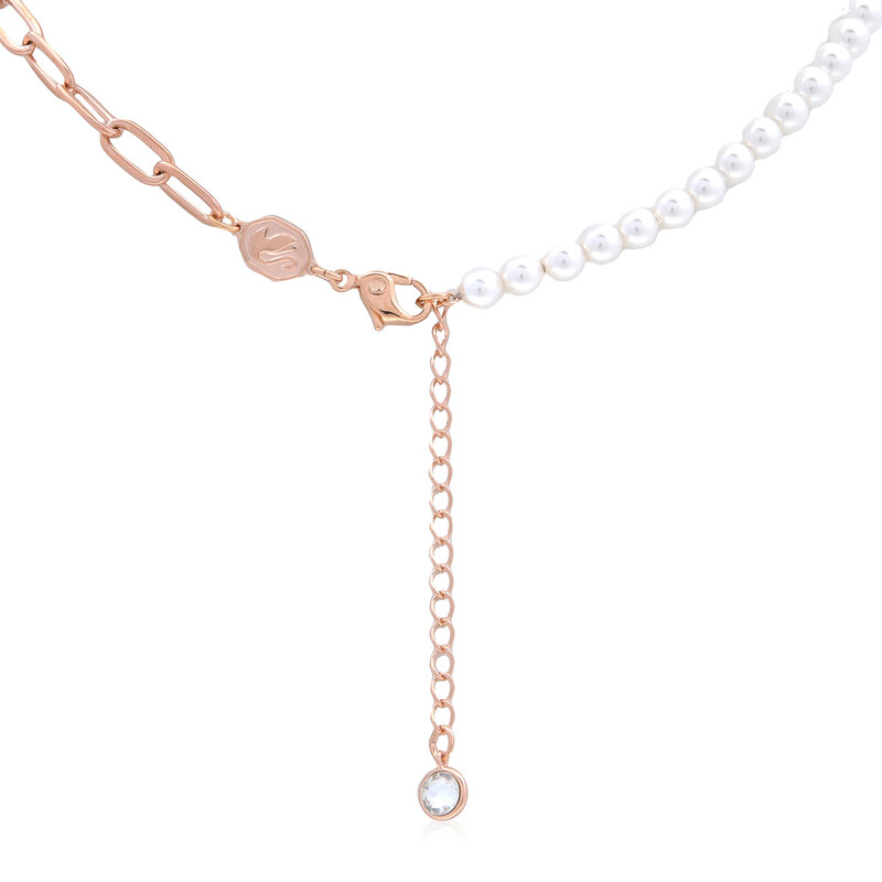 Swarovski Teddy Crystal Pearl Pendant Necklace 5669166