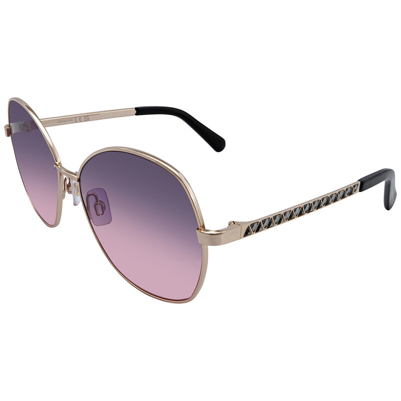 Swarovski Crystal Detail Ombre Butterfly Shades, Round Gradient Violet SK0368 516623_10968H-0.jpg main image 4