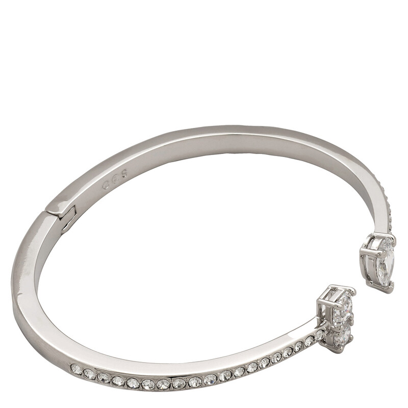 Swarovski Attract Cuff Rhodium Shiny White, Size L 5572664
