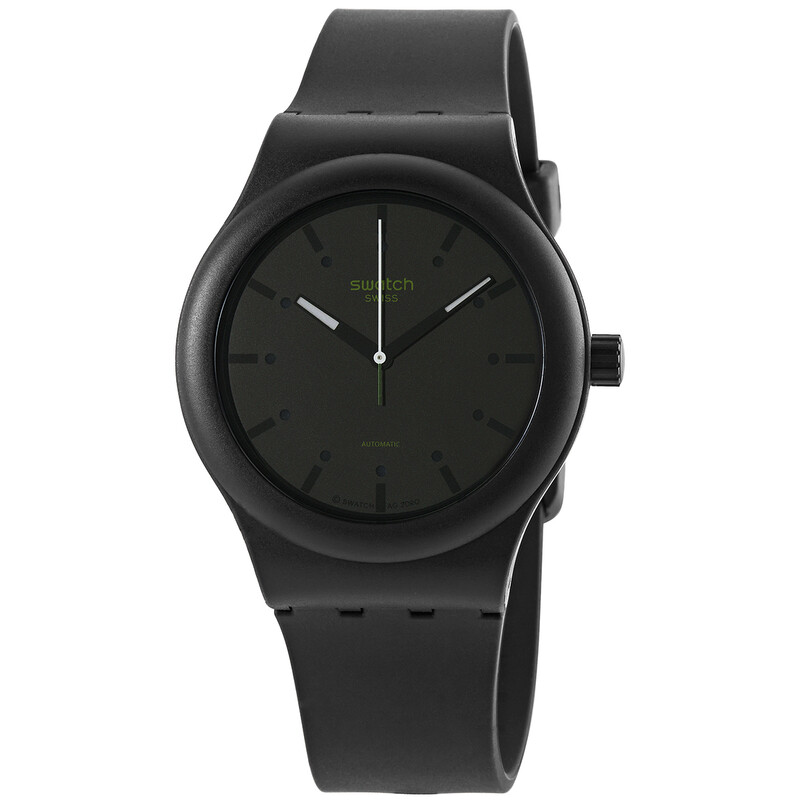 Swatch Automatic Black Dial Black Silicone Watch SO30B400 7610522832169 ...
