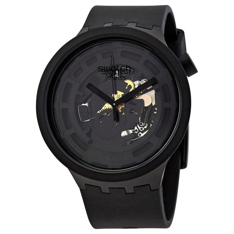 Swatch Bioceramic Quartz Black Dial Men's Watch