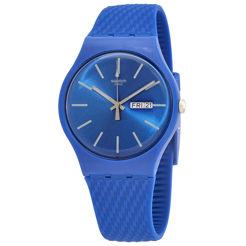 Swatch Bricablue Quartz Blue Dial Men's Watch SUON711 - Watches