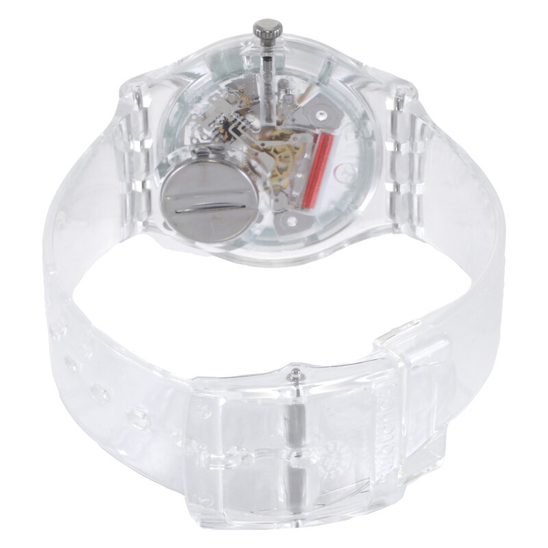 Swatch Clearly Gent Quartz Watch SO28K100-S06 7610522872523