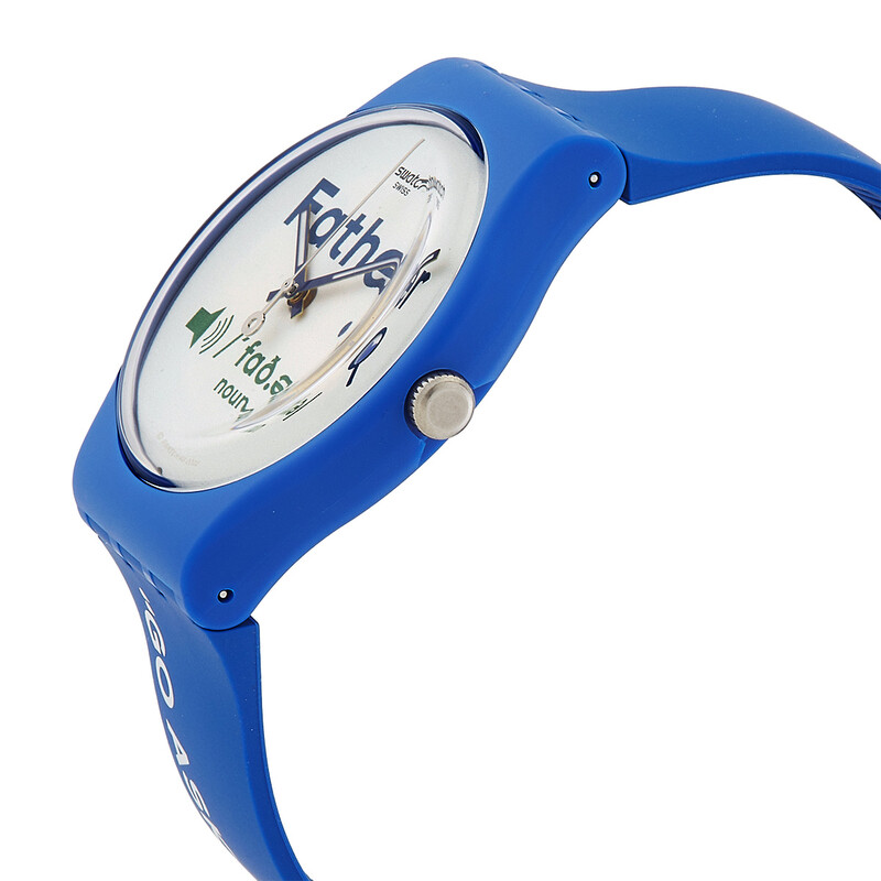 Swatch Fathers Day Quartz White Dial Men's Watch SO29Z704