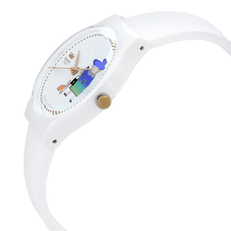 Swatch How Majestic Jubilee Quartz White Dial Unisex Watch  display picture 1