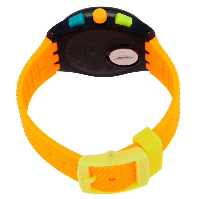 Swatch Neon Signal Flag Chronograph Quartz Watch SUSB422
