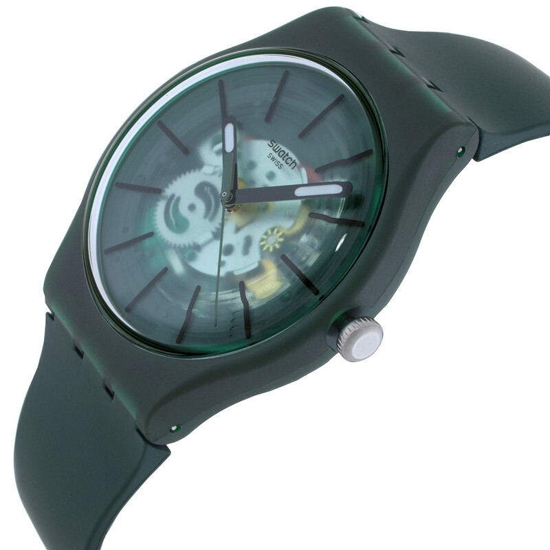 Swatch Revealed In The Forest Quartz Green Dial Unisex Watch