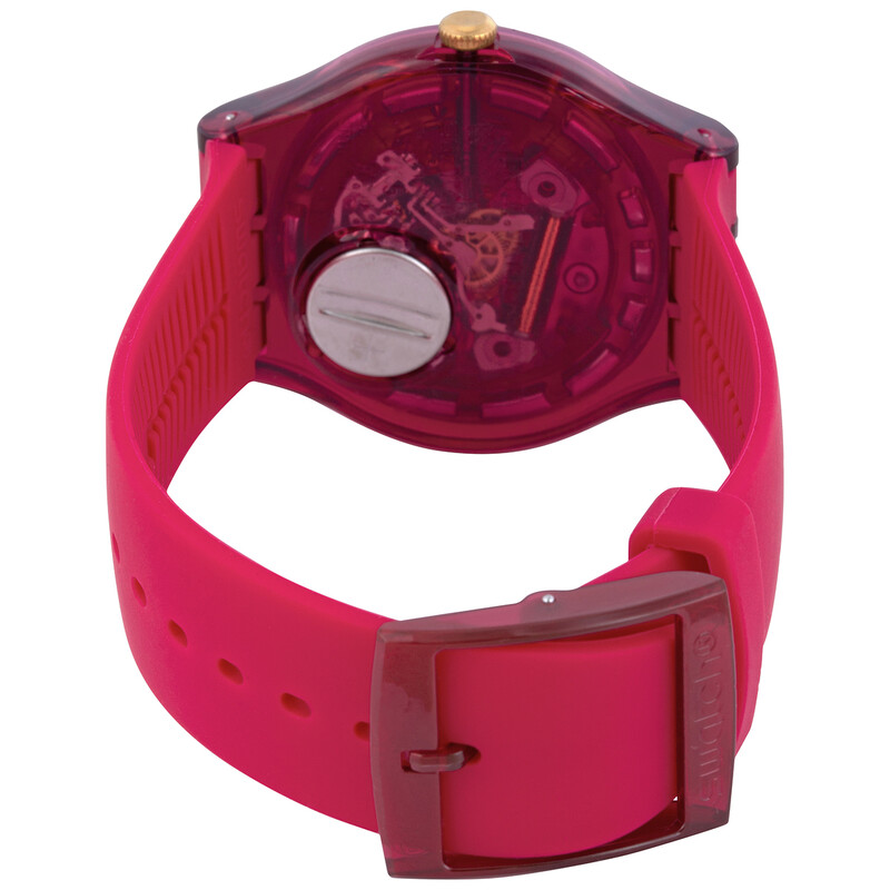 Swatch Ruby Rings Quartz Red Dial Ladies Watch SUOP111 7610522820913 ...