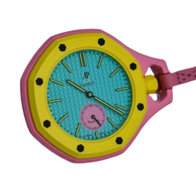 Swatch x Audemars Piguet Royal Pop Otg Roz Pocket Watch SSX03J100N