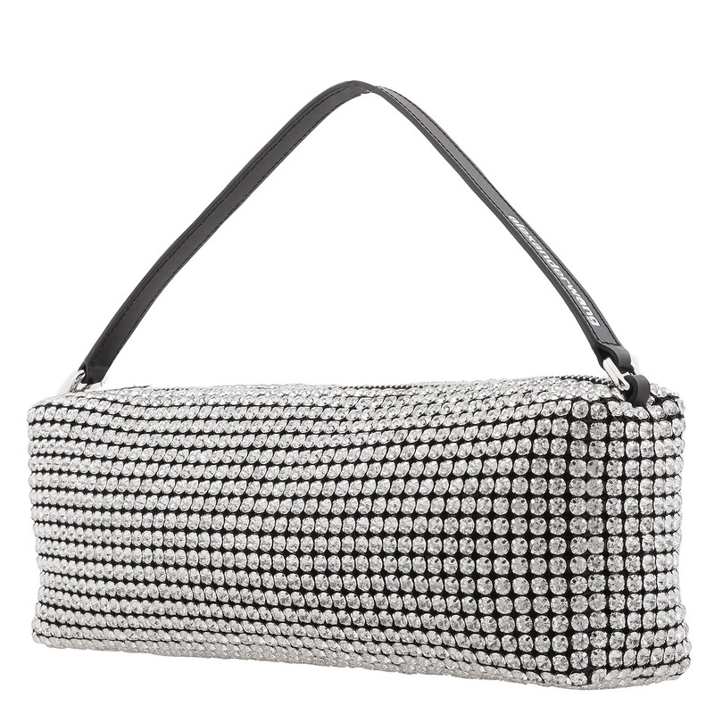 T By Alexander Wang Rhinestone Mesh Heiress Soft Bag 20124P02M