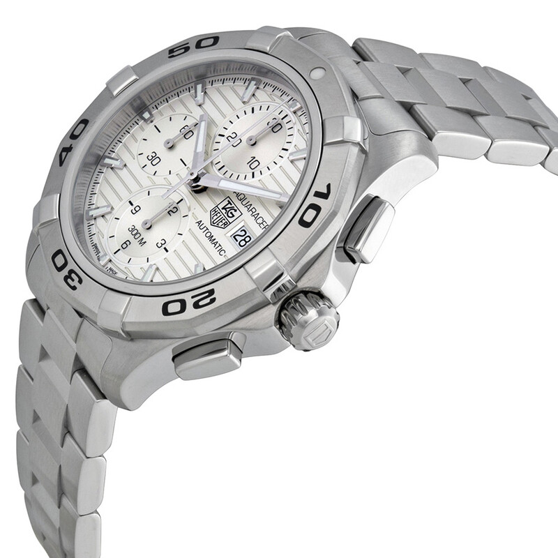 Tag Heuer Aquaracer Chronograph Automatic Silver Dial Men's Watch