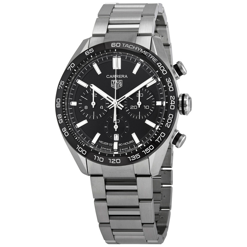 Tag Heuer Carrera Chronograph Automatic Black Dial Men's Watch
