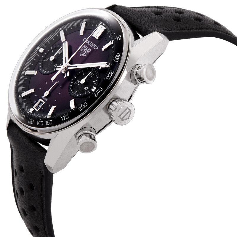 Tag Heuer Carrera Chronograph Automatic Purple Dial Men's Watch