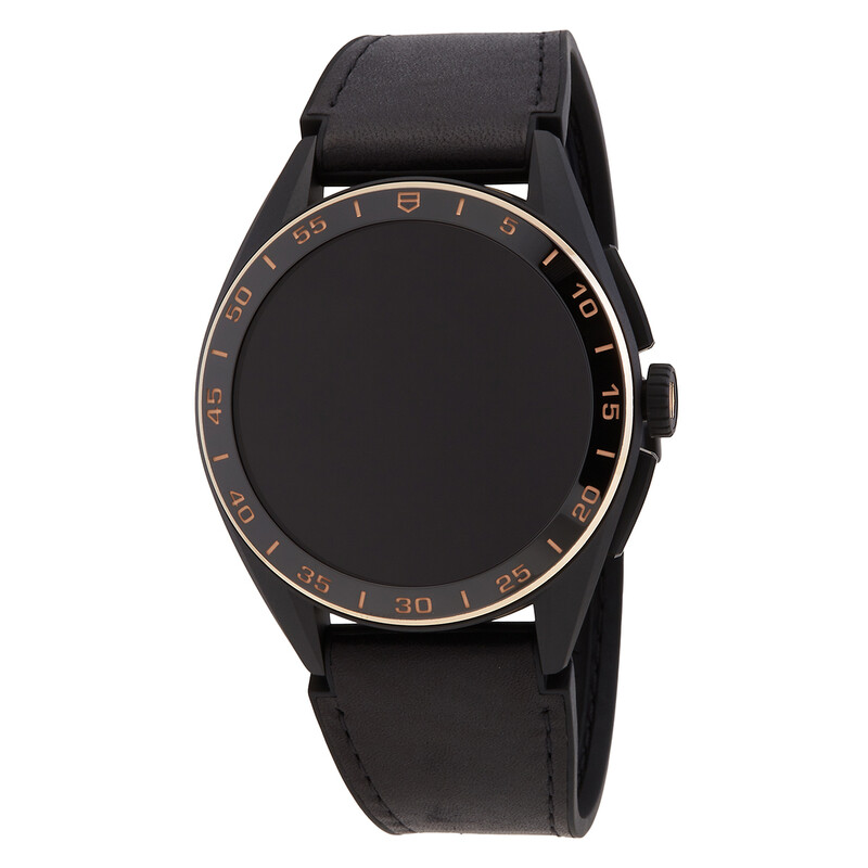 Tag Heuer Connected Quartz Analog-Digital Black Dial Men's Smart