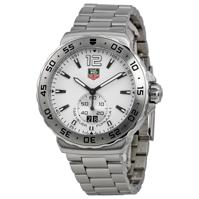 Tag Heuer F1 White Dial Stainless Steel Men's Watch WAU1113.BA0858