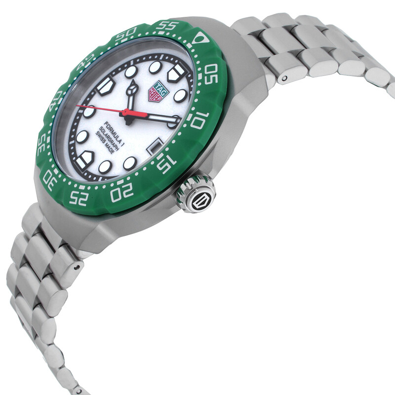 Tag Heuer Formula 1 Solargraph White Dial Men's Watch WBY111E