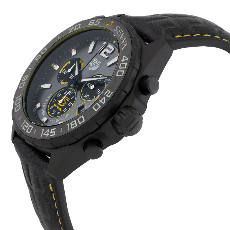 Tag Heuer Formula 1 X Senna Chronograph Quartz Grey Dial Men's