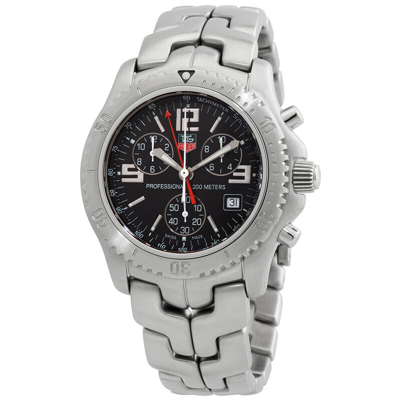 Tag Heuer Link Chronograph Quartz Black Dial Men's Watch CT1111