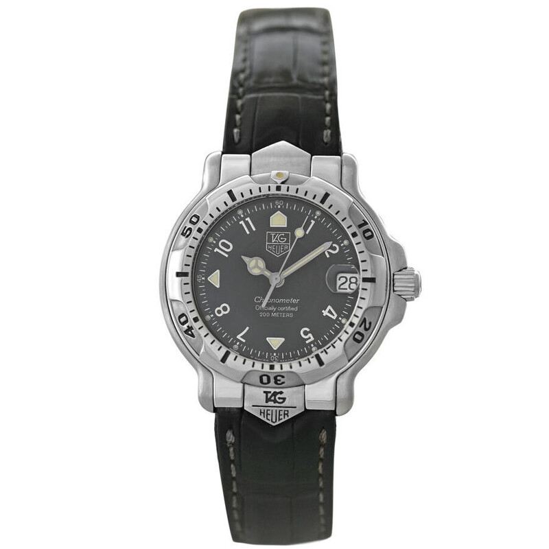 Tag Heuer Wh5215-K1 Black Dial Men's Watch 6000 Chronometer WH5215