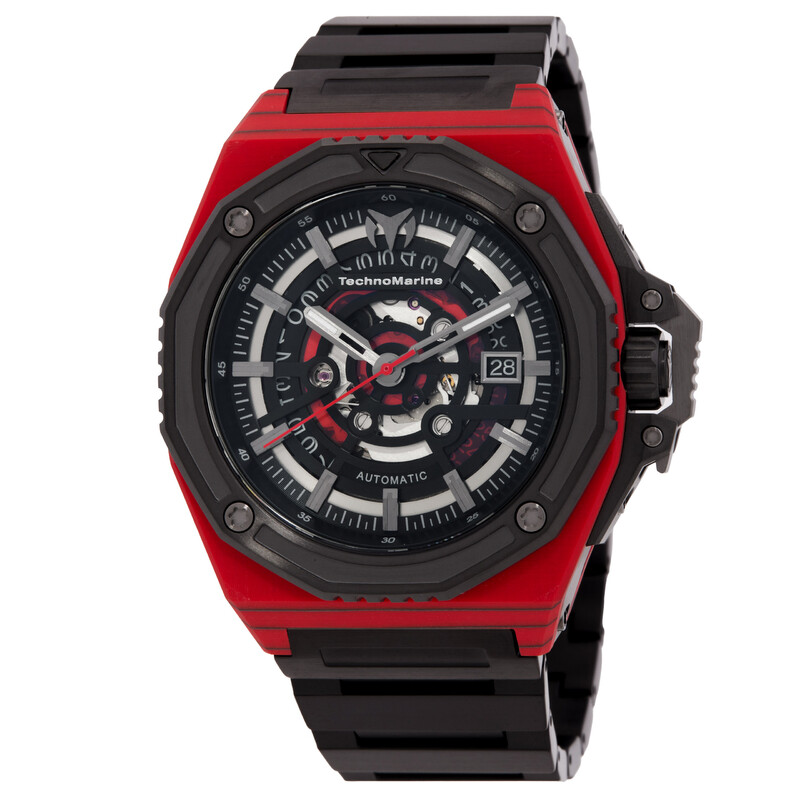 Technomarine Carbon Nautic Automatic Black Dial Men's Watch TM