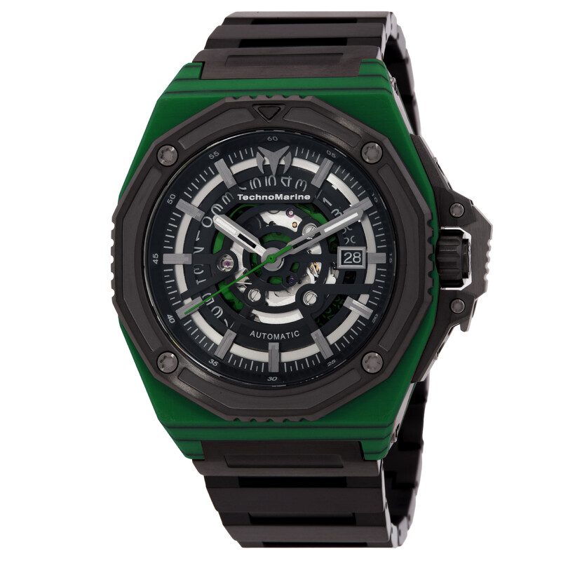 Technomarine Carbon Nautic Automatic Black Dial Men's Watch TM