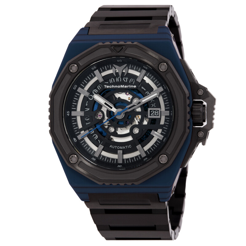 Technomarine Carbon Nautic Automatic Black Dial Men's Watch TM
