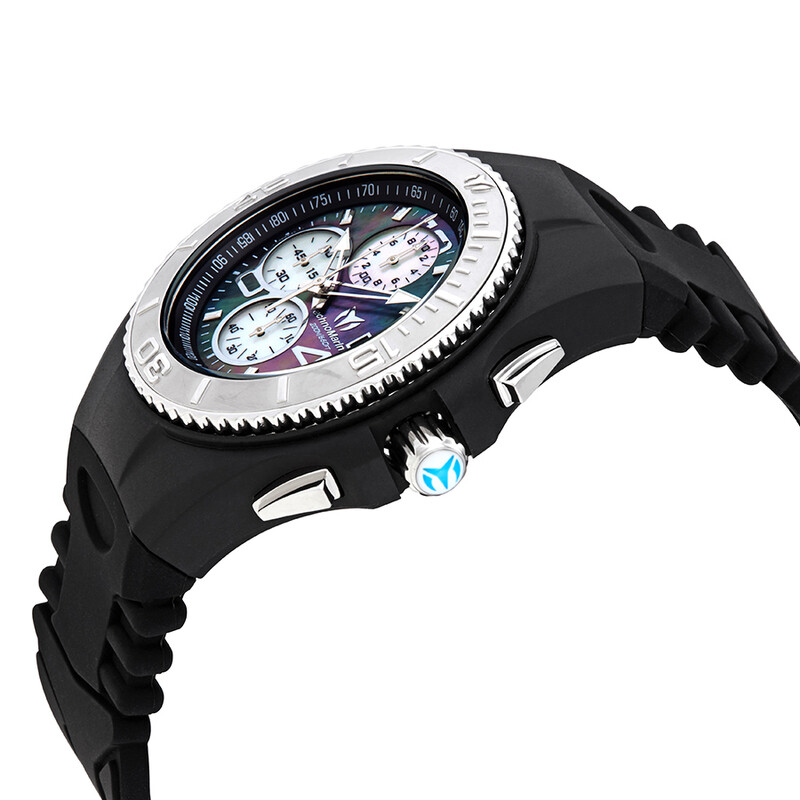 NWT Technomarine Cruise Chronograph Quartz Black Mother of Pearl Dial Men\'s Watc Technomarine Cruise Chronograph Black Mother of Pearl Dial  main image 2