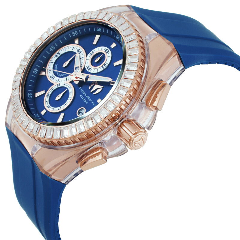 Technomarine Cruise Chronograph Quartz Crystal Blue Dial Men's