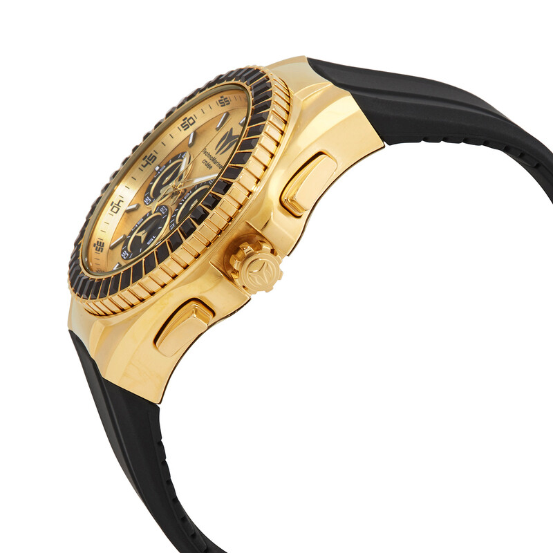 Technomarine Cruise Chronograph Quartz Crystal Gold Dial  display picture 3