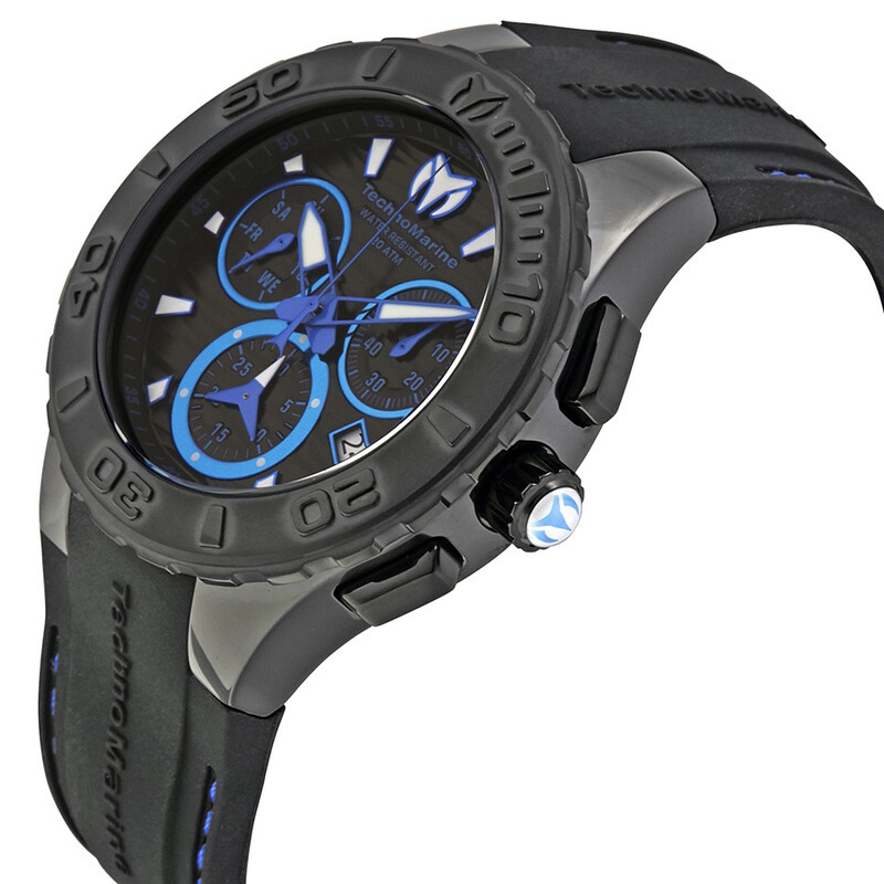 Technomarine Cruise Medusa Chronograph Black Dial Men display picture 3