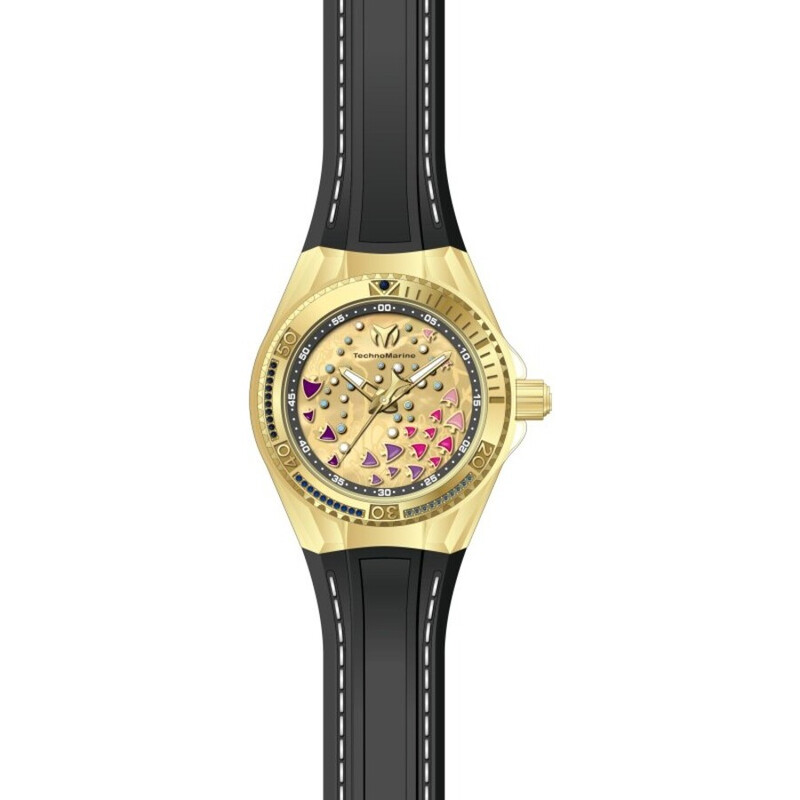 Technomarine Cruise Quartz Gold Dial Ladies Watch TM-125004
