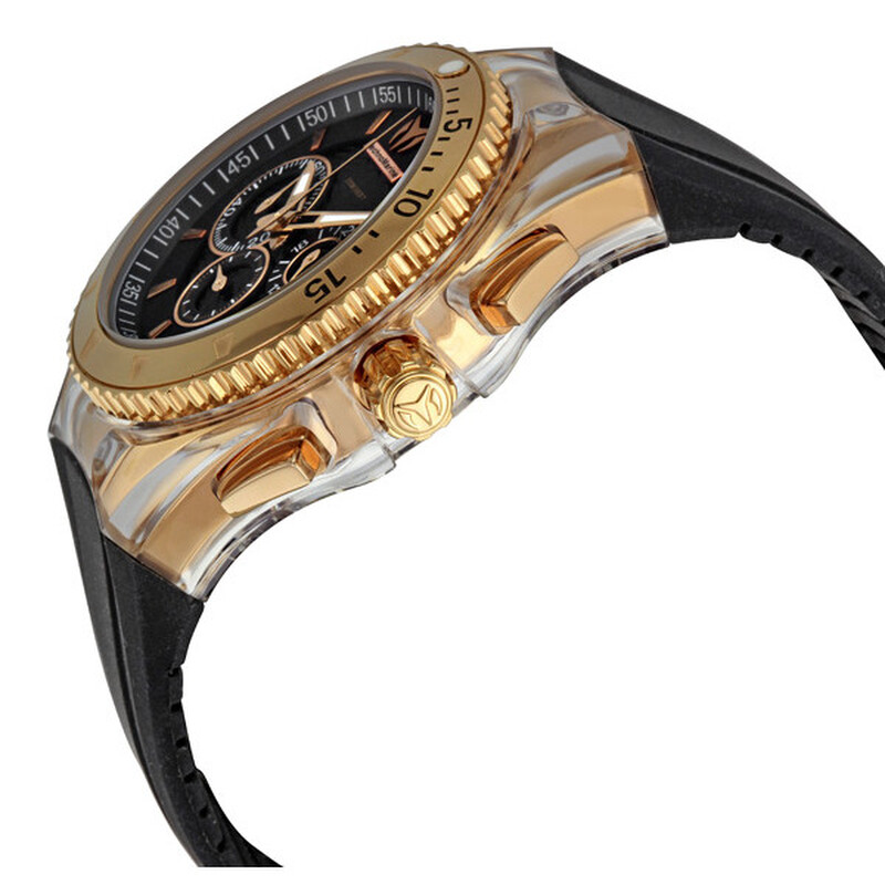 TechnoMarine Cruise Original Star 110044 Gold Tone Chronograph Watch Set - Ex S Technomarine Cruise Original Chronograph Antique Silver Dial  main image 4