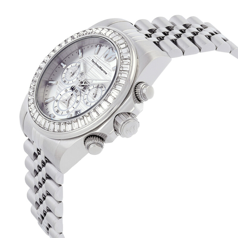 Technomarine Manta Chronograph GMT Quartz Crystal White Dial Men's ...