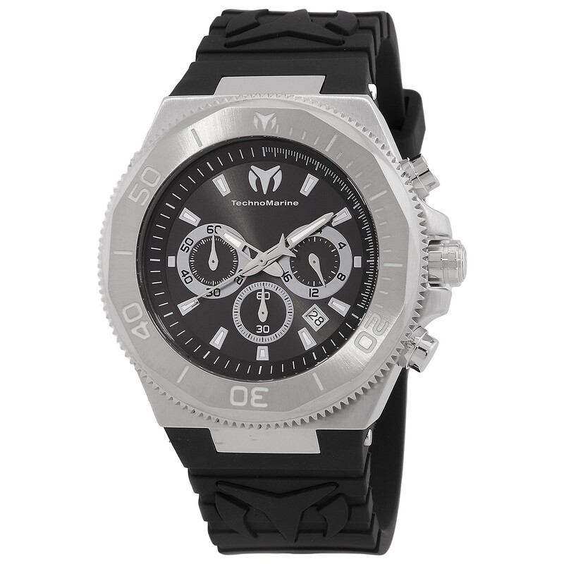 Technomarine Manta Ocean Chronograph Quartz Black Dial Men display picture 3