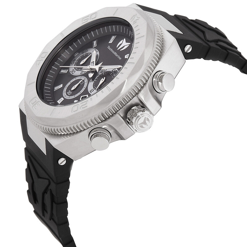 Technomarine Manta Ocean Chronograph Quartz Black Dial Men display picture 2