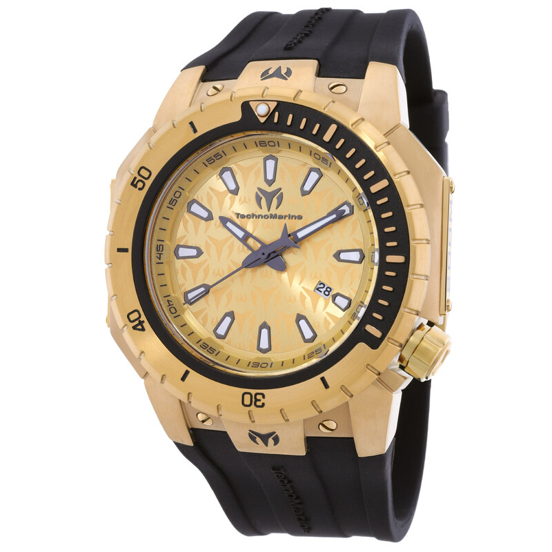 Technomarine Manta Quartz Gold Dial Men's Watch TM-224010