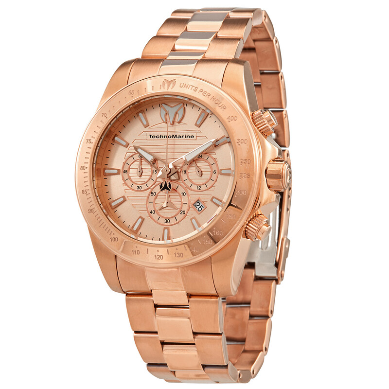 Technomarine Manta Ray Chronograph Rose Gold Dial Men