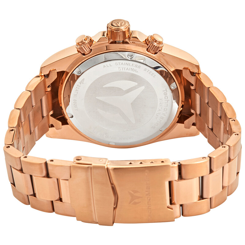 NWT Technomarine Manta Ray Chronograph Quartz Rose Gold Dial Men\'s Watch Technomarine Manta Ray Chronograph Rose Gold Dial Men main image 3