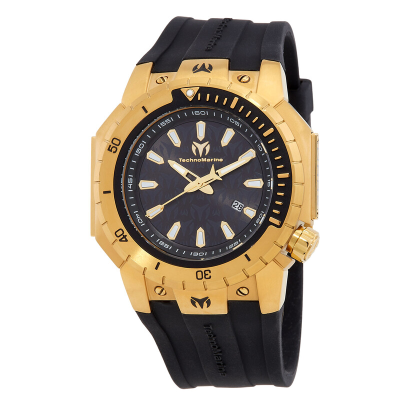 Technomarine Manta Sea Quartz Black Dial Men display picture 2