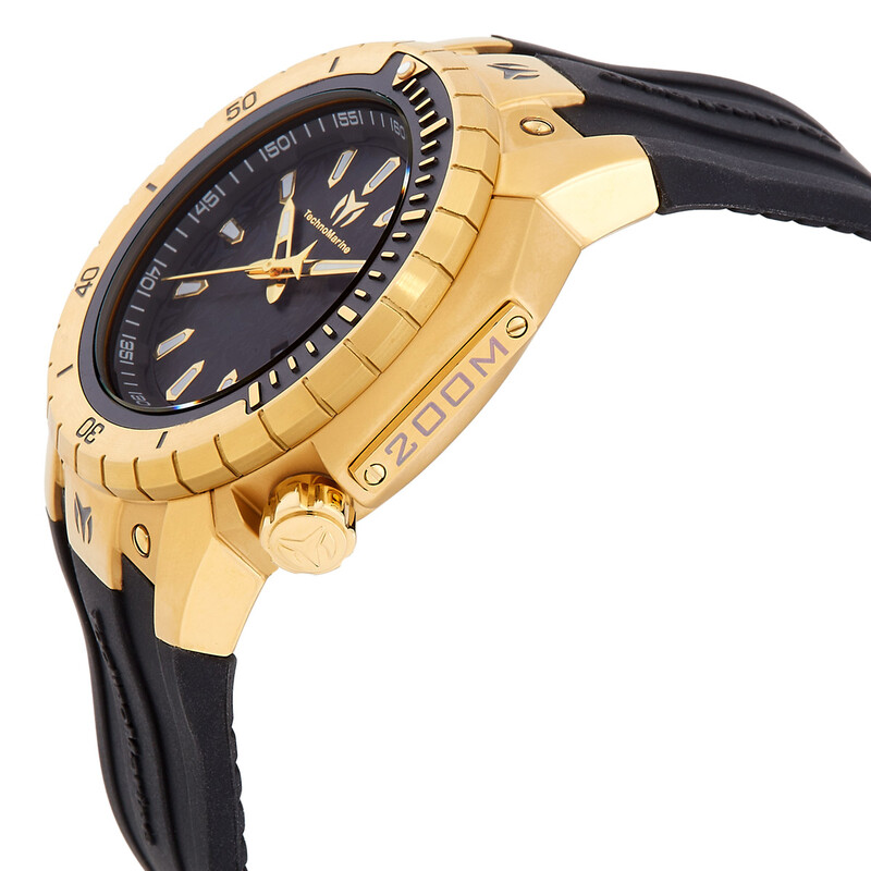 Technomarine Manta Sea Quartz Black Dial Men display picture 3