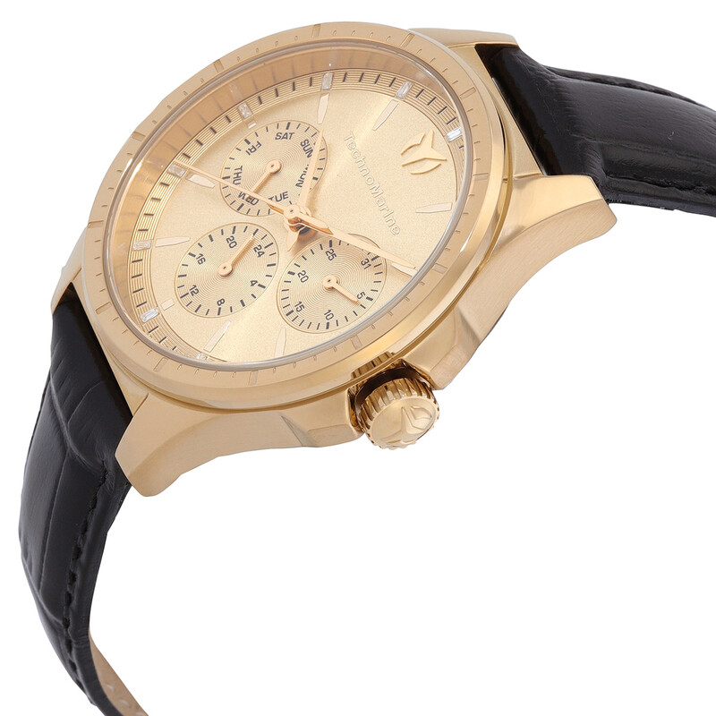 Technomarine MoonSun Quartz Gold Dial Unisex Watch TM-822060 ...