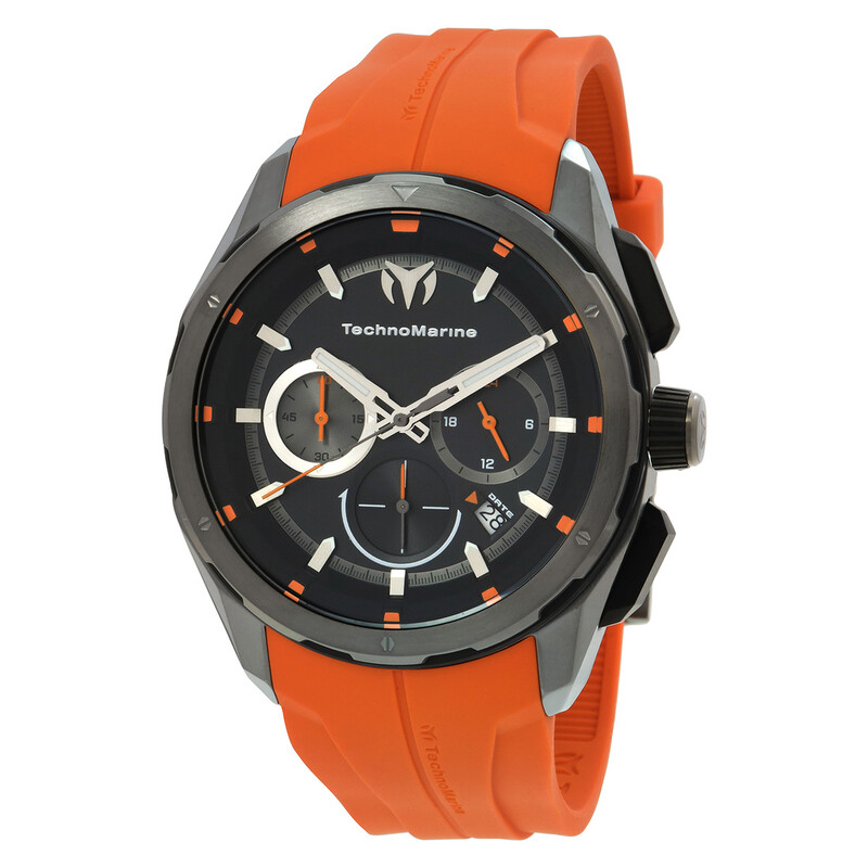 Technomarine OCEAN Chronograph GMT Quartz Black Dial Men's Watch