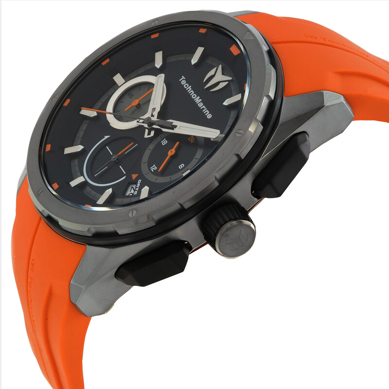 Technomarine OCEAN Chronograph GMT Quartz Black Dial Men's Watch