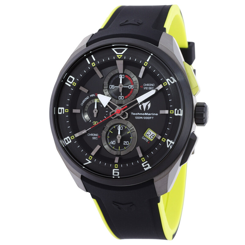 Technomarine Ocean Chronograph Quartz Black Dial Men's Watch TM